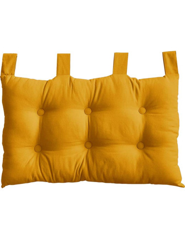 DECOSTARS Coussin tête de lit moutarde - 70 x 45 cm