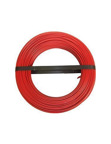 ELECTRALINE 60101025A Câble d'installation HO7V-U rouge - 1 x 2,5 mm² - 10 m