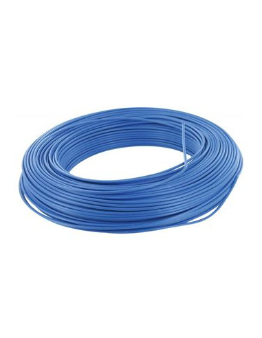 ELECTRALINE 60101015B Câble d'installation HO7V-U bleu - 1 x 1,5 mm² - 10 m