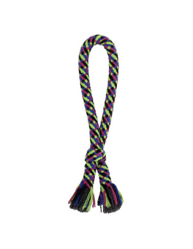 DIFFUSION 603075 Jouet pour chien poignée en corde avec nœud - L.12 cm