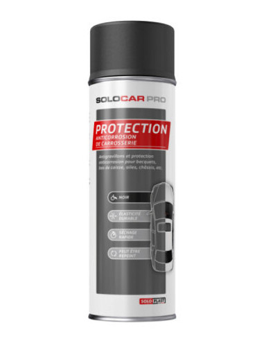 SOLOPLAST 135017 Protection anticorrosion en spray noir - 500 mL