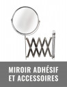 Miroir adhésif et accessoires